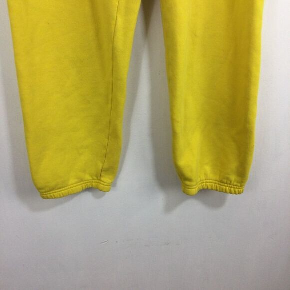 Victoria Secret Womens Love PINK Sweat Cropped Pants Yellow Size Medium - Picture 4 of 8